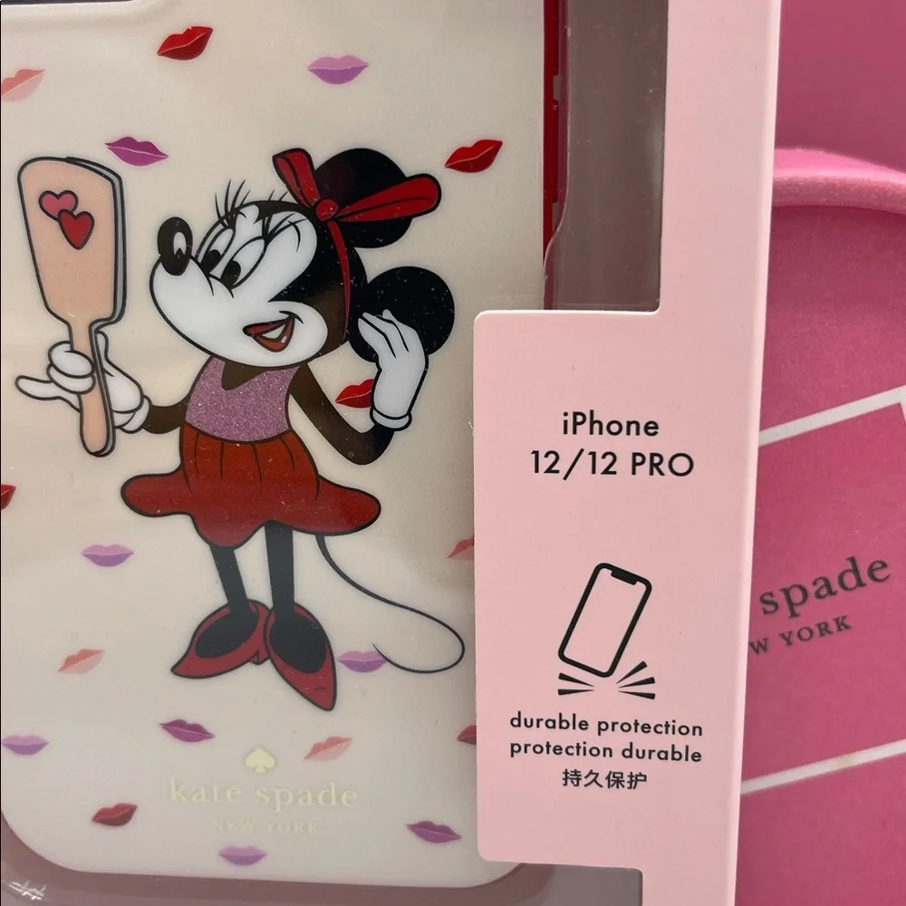 Kate Spade Minnie Mouse iPhone 12/12 Pro Case - Cream and Red